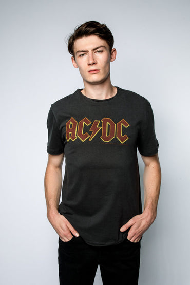 AC/DC Logo Charcoal T-Shirt