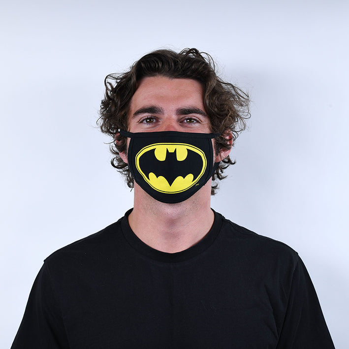 DC Batman Adult Size Officially Licensed Face Mask (2pcs)