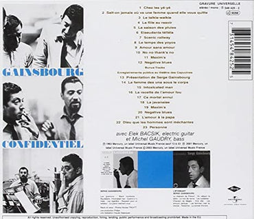 سيرج غينسبورغ - كونفيندنتيل - ألبوم