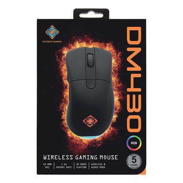 فأرة ألعاب Deltaco Gaming GAM-107 DM430 بمفاتيح Omron وDPI باللون الأسود