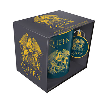 Queen (Crest) Campfire Mug and Keychain Set