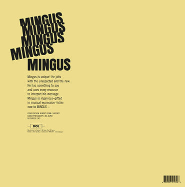 Charles Mingus - Mingus Mingus Mingus Mingus Mingus - LP