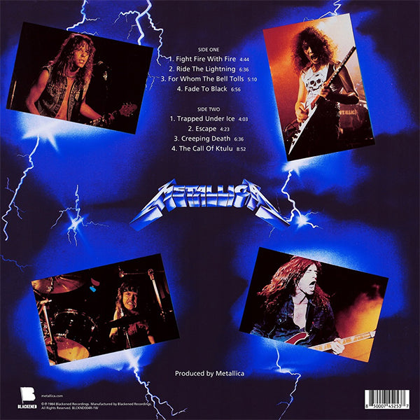 Metallica - Ride The Lightning - LP (Limited Edition Blue Vinyl)