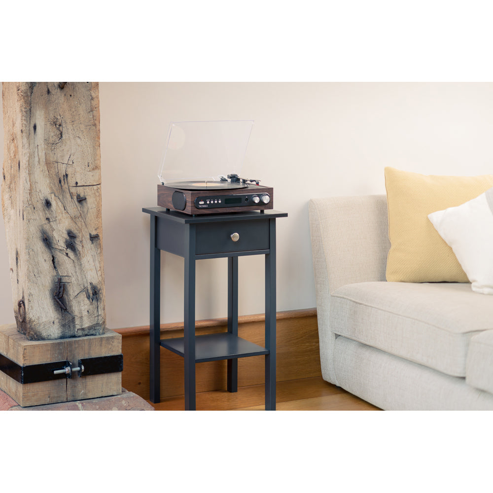 Victrola VTA-65 3-in-1 Wood Bluetooth Record Player with 3-Speed Turntable, and FM Radio Music Centre