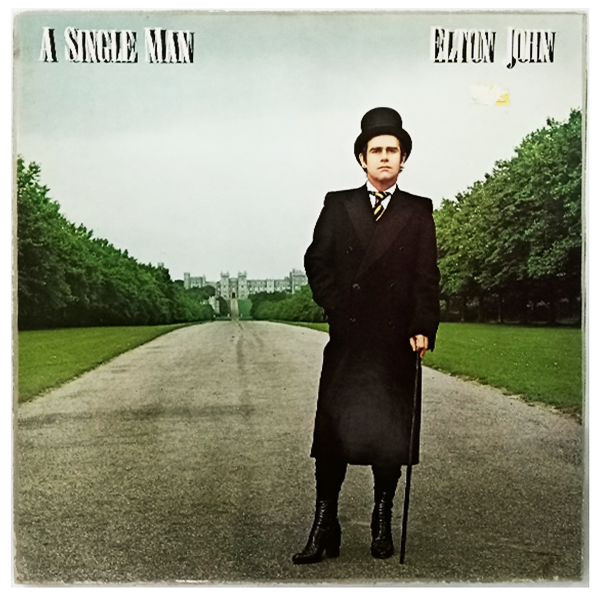 إلتون جون - رجل واحد (غلاف قابل للطي) (الغلاف متضرر من الماء) - ألبوم (فينيل مستعمل)