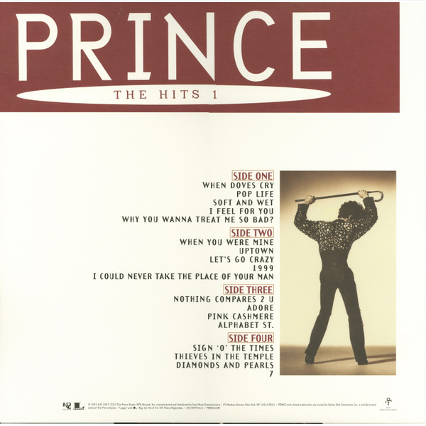 برينس - أفضل الأغاني 1 (إصدار محدود من الفينيل الكريمي) - ألبوم مزدوج