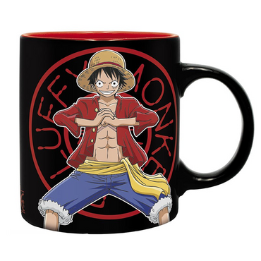 ONE PIECE - Pck Mug320ml + KeyringPVC + Notebook wanted - "Luffy"