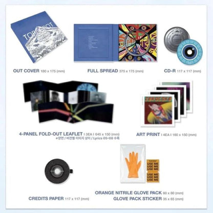 T.O.P - 1st Full Album [TOP SPOT – 다중관점  (ANOTHER DIMENSION)](Random Version) - CD