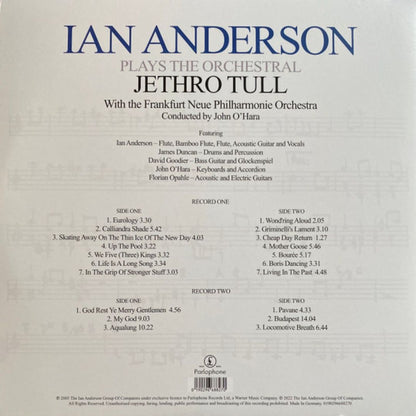 Ian Anderson - Plays The Orchestral Jethro Tull (With Frankfurt Neue Philharmonie Or) - 2LP