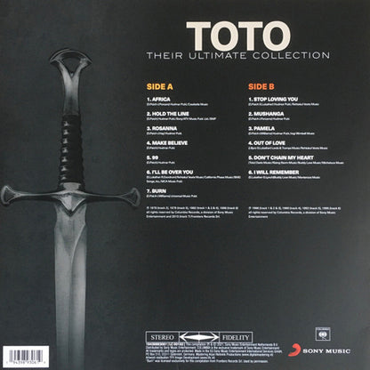 Shop now online Toto - Their Ultimate Collection (Limited Edition Red With Black Smoke) - LP.