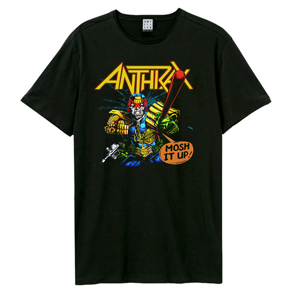 Tshirt -  Anthrax - I Am The Law Amplified Vintage Black