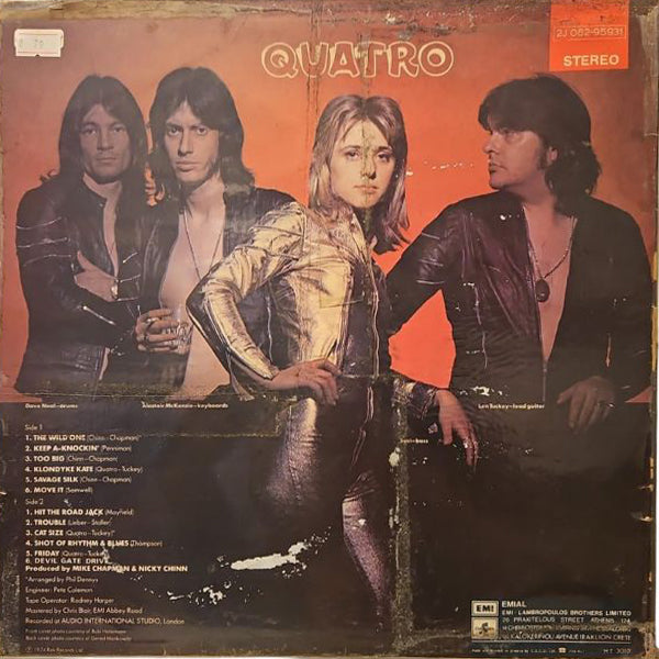 Suzi Quatro - Quatro - LP (Used Vinyl)
