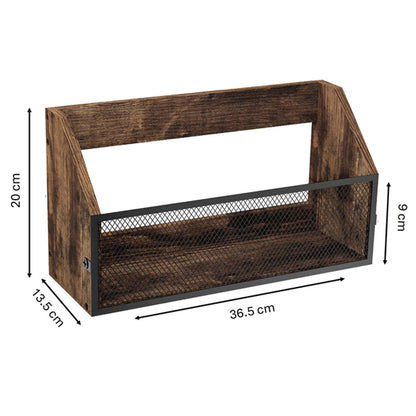 Echo Audio -  Vintage Wood Album Record Holder and LP Display Shelf for Records Collector, (Table  Table Top Record Display)