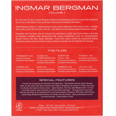 Ingmar Bergman - Volume 1 (Limited Edition 5 Disc) - Blu-Ray. Shop now online in uae
