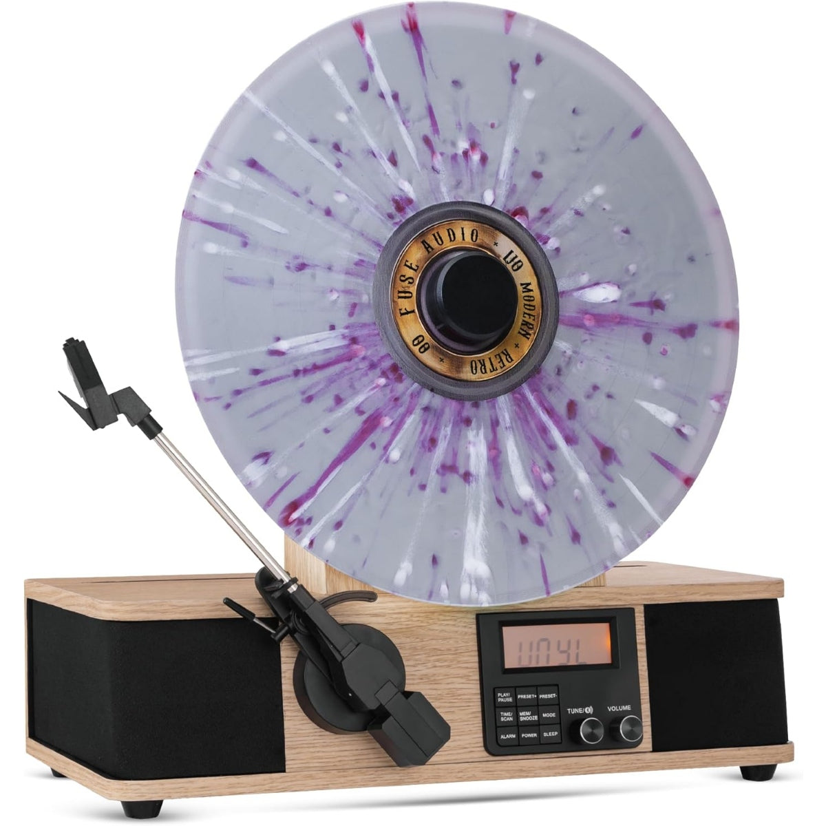 Fuse Vertical Turntable with Built in Album Cover Mount, Mid Century M ...
