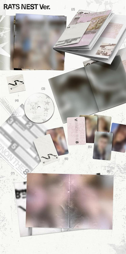 V8 (SEVENTEEN) - 1st Mini Album [V8] (RATS NEST Ver. / REV Ver.) - CD