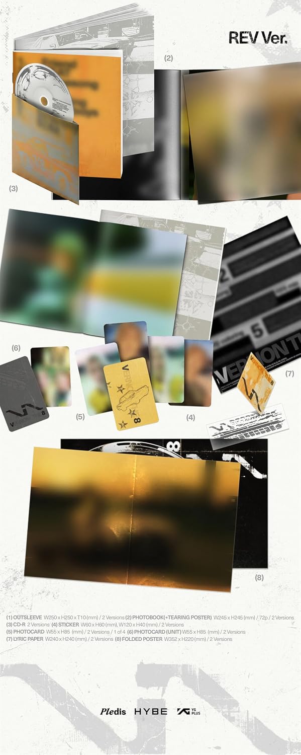 V8 (SEVENTEEN) - 1st Mini Album [V8] (RATS NEST Ver. / REV Ver.) - CD