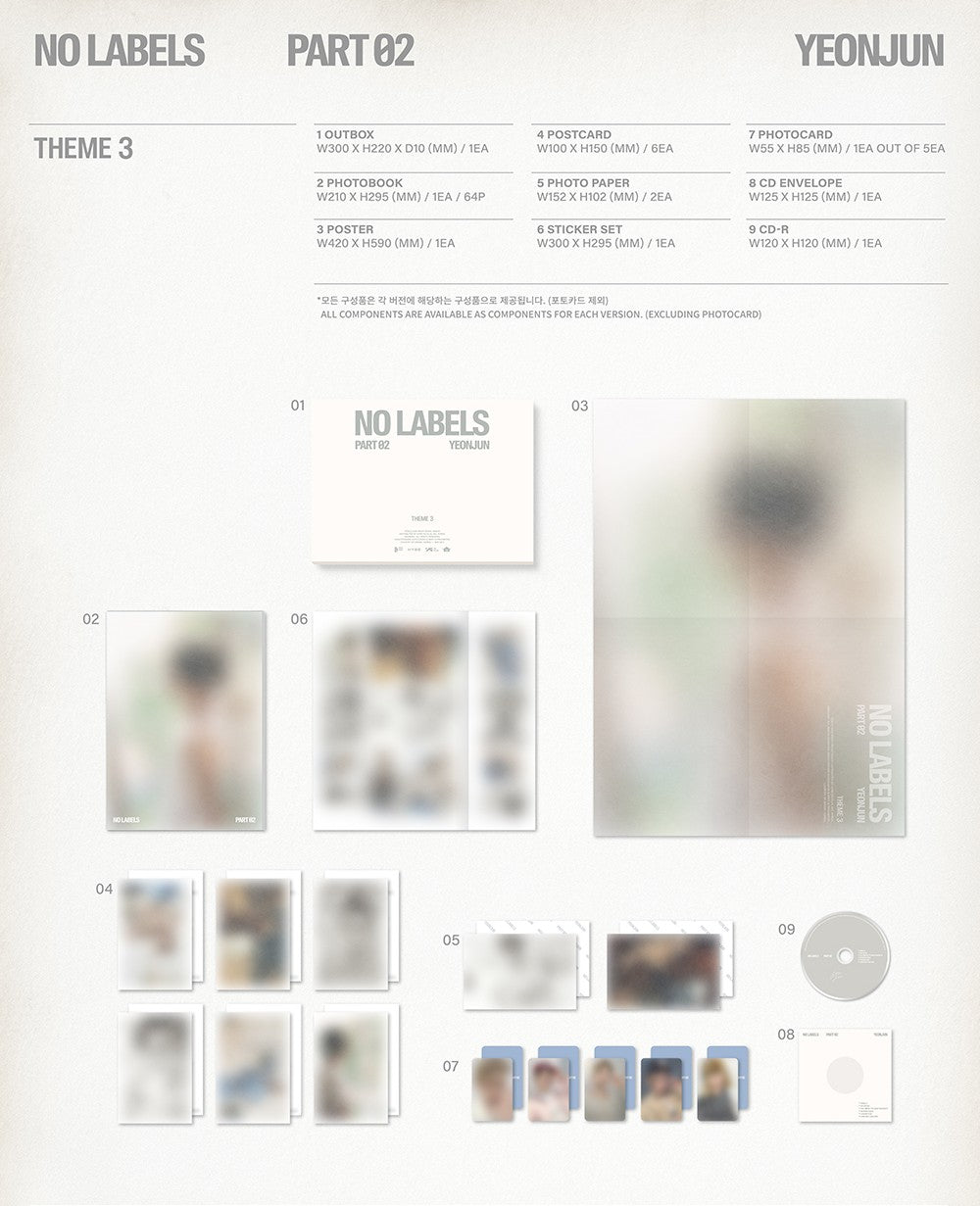 YEONJUN - 2nd Mini Album [NO LABELS: PART 02] (THEME 1) - CD