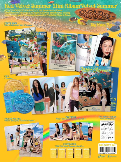 Red Velvet - Summer Mini Album [Velvet Summer] (Big Wave Ver.) (Random Ver.) - CD