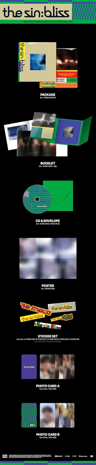 ENHYPEN - 8th Mini Album [THE SIN : BLISS] [Photobook Version] - CD