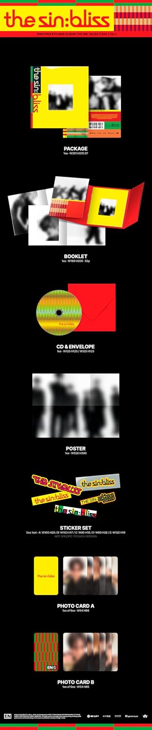 ENHYPEN - 8th Mini Album [THE SIN : BLISS] [Photobook Version] - CD