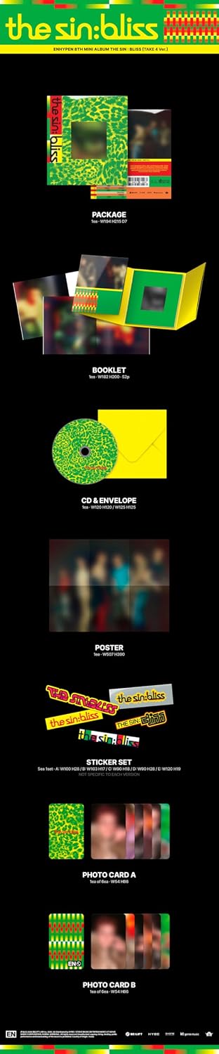 ENHYPEN - 8th Mini Album [THE SIN : BLISS] [Photobook Version] - CD