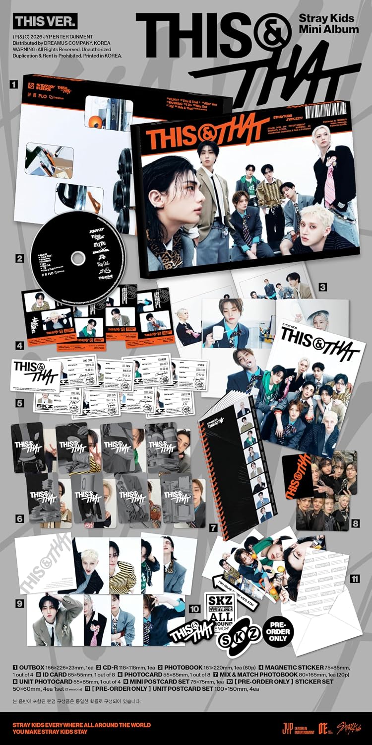 Stray Kids - 10th Mini Album [THIS & THAT] (THIS VER. / THAT VER.) - CD