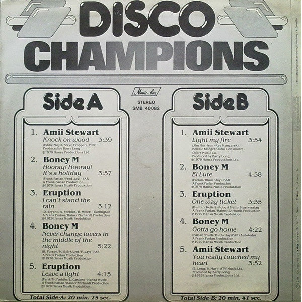 Various Artist -  Disco Champions - LP (Used Vinyl)