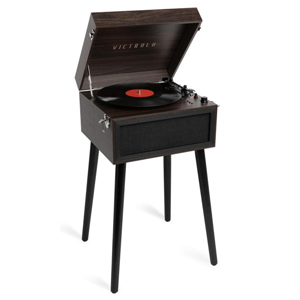 Victrola VTA-75-ESP Liberty 5-in-1 Turntable Music EntertainmentCenter with Bluetooth Wireless FM Radio USB Recorder Wood (Espresso)