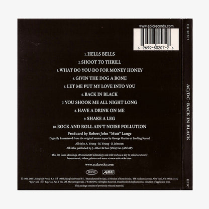AC/DC - Back In Black - CD