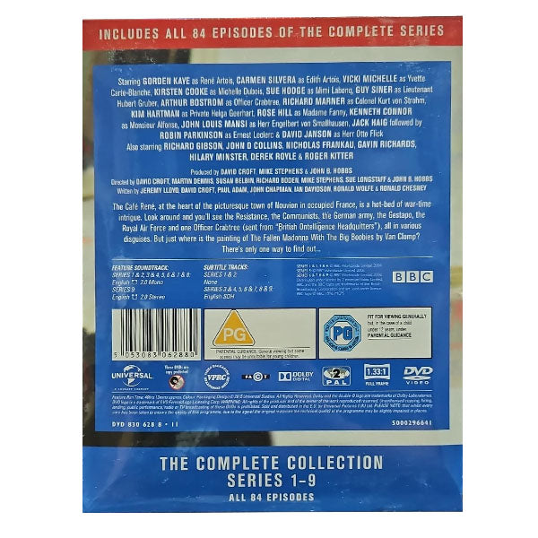 مجموعة أقراص DVD الكاملة لسلسلة مسلسل ألو ألو من 1 إلى 9