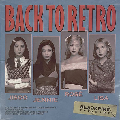 BLACKPINK - THE GAME PHOTOCARD COLLECTION BACK TO RETRO. Now available online music store in UAE