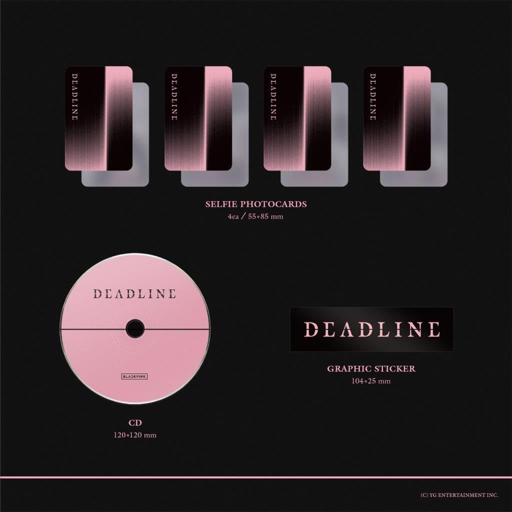 [Pre-Order] Blackpink - 3rd Mini Album [Deadline] (Black Version) - CD