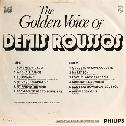 Demis Roussos - The Golden Voice Of Demis Roussos - LP (Used Vinyl)