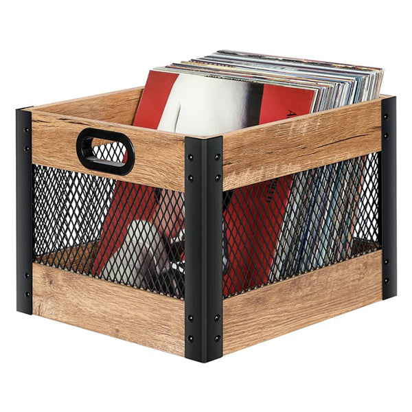 Echo Audio - Album Shelf Cube Container for Storing Vinyl Record LP | Albums (Record Crate)