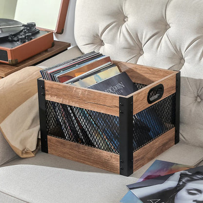 Echo Audio - Album Shelf Cube Container for Storing Vinyl Record LP | Albums (Record Crate)