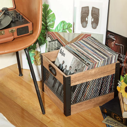 Echo Audio - Album Shelf Cube Container for Storing Vinyl Record LP | Albums (Record Crate)
