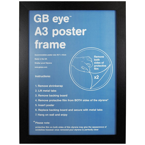 MDF Black Frame - A3 - 29.7 x 42cm. Now available online in UAE