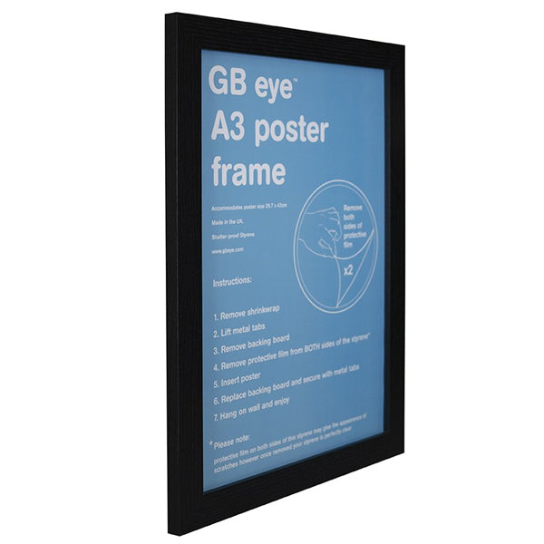 MDF Black Frame - A3 - 29.7 x 42cm. Shop now online in UAE