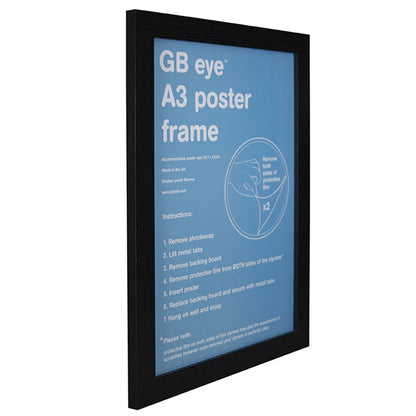 MDF Black Frame - A3 - 29.7 x 42cm. Shop now online in UAE