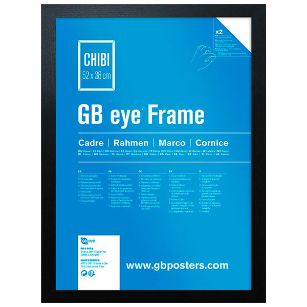 Frame - MDF Black Frame - Chibi 52 x 38 cm