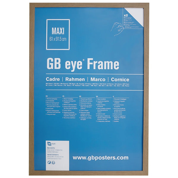 Frame - MDF Oak Frame - Maxi Poster - 61 x 91.5cm. Now available online in UAE