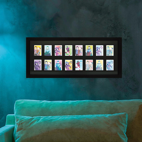 إطار - إطار تجميع بطاقات التداول، 16 موضعًا، أسود (30.5 × 76 سم)