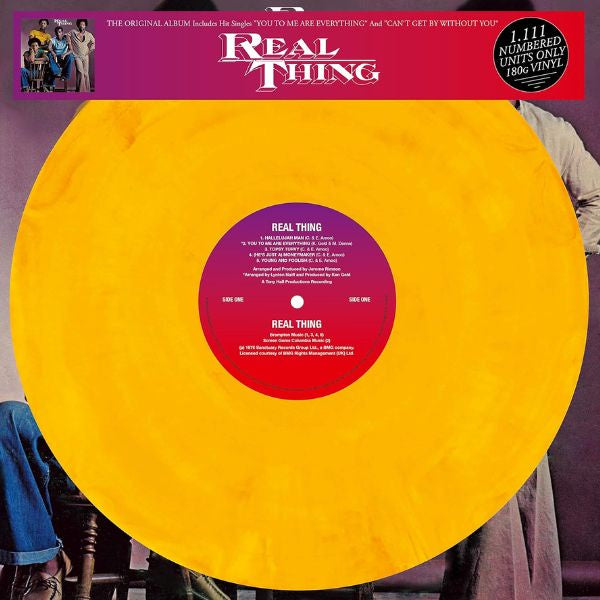 The Real Thing - Real Thing  (Limited Edition & Numbered, Orange Marbled Vinyl) - LP