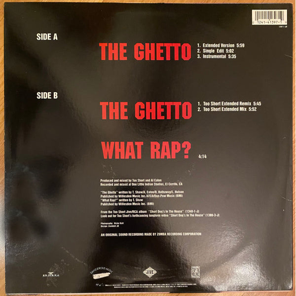 Too Short - The Ghetto - 12"