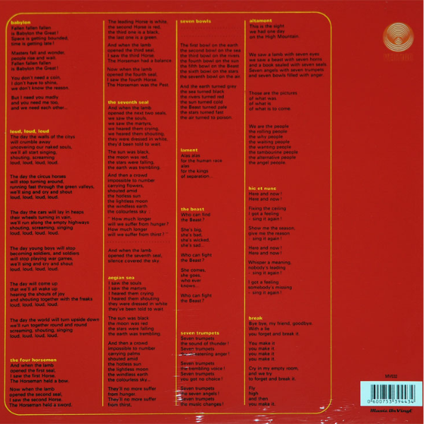 Aphrodite's Child -  666 (Limited Edition Red translucent) - 2LP