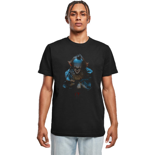 IT (2017)  Pennywise Grin Black T-Shirt
