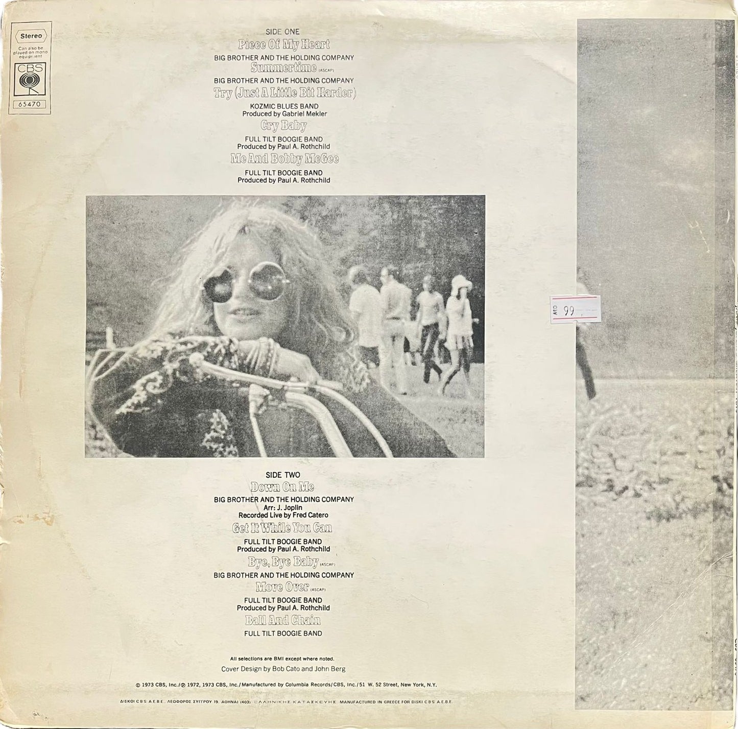 Janis Joplin's - Greatest Hits - LP (Used Vinyl)
