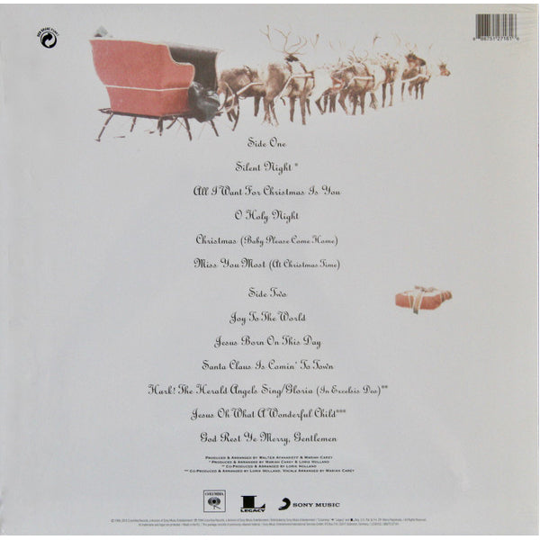 ماريا كاري - عيد ميلاد مجيد (إصدار محدود من الفينيل الشفاف مع بقع بيضاء وحمراء وخضراء) - ألبوم