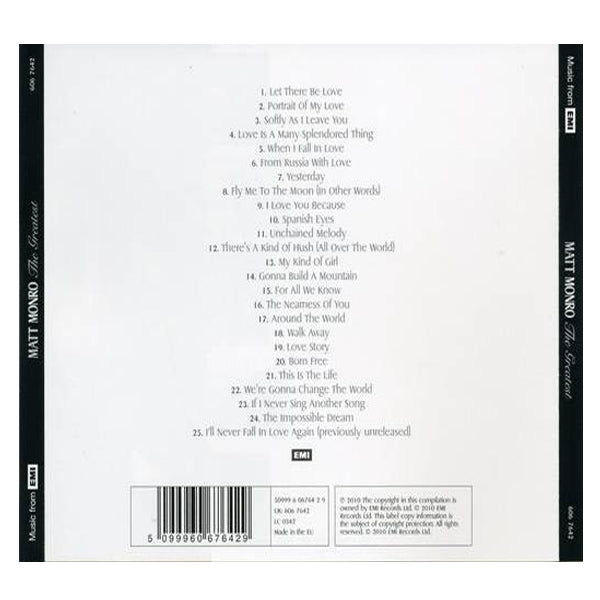 Matt Monro - Greatest - CD